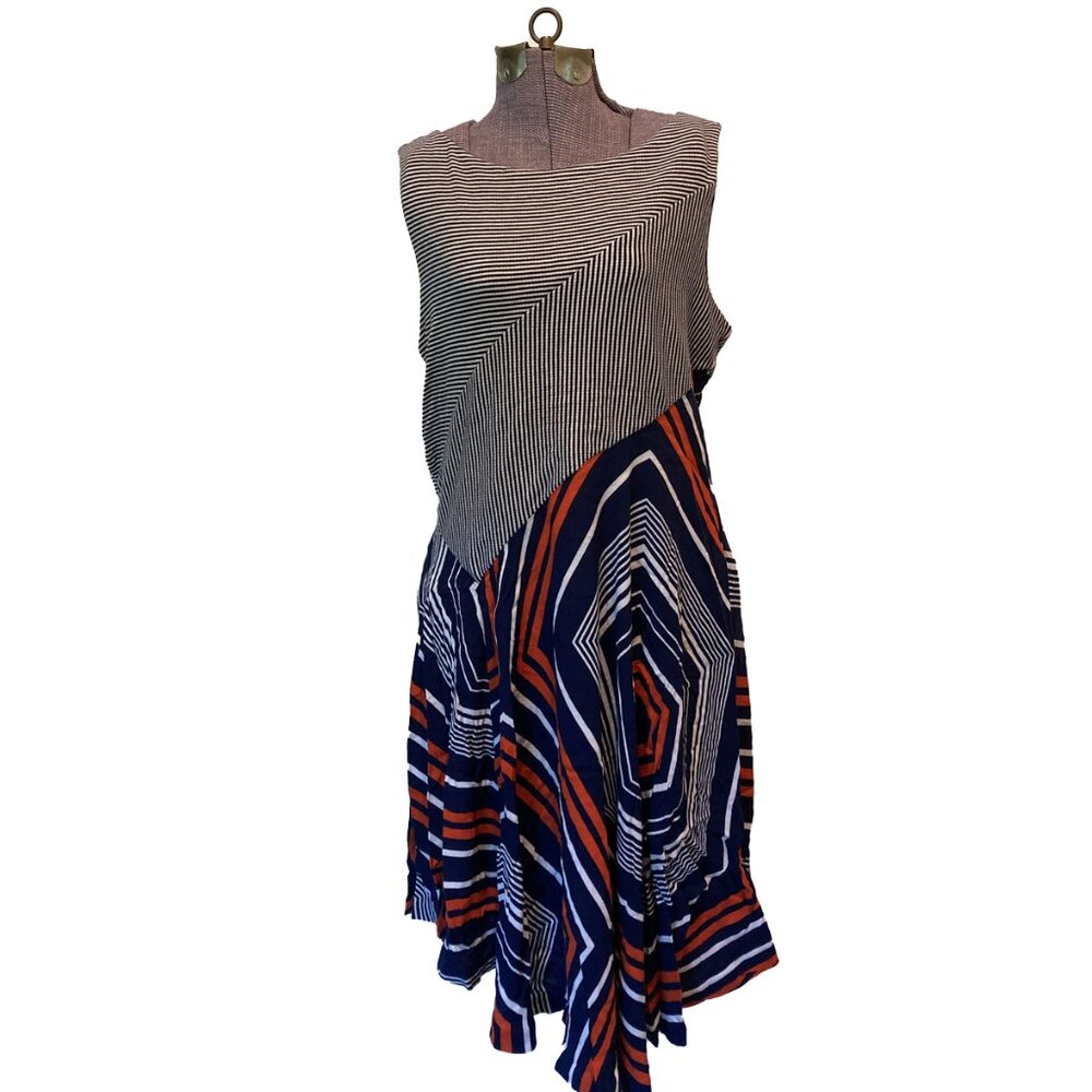 Maeve | Anthropologie Cameron Striped Dress - Size L